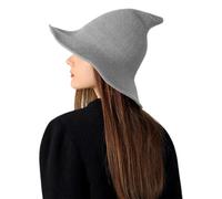 Cappello da a punta, da donna, lavorato a maglia, per cosplay, a tesa larga, traspirante, accessorio per cosplay per donne e adulti, per feste, feste in maschera e fotografia