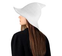 Cappello da a punta, da donna, lavorato a maglia, per cosplay, a tesa larga, traspirante, accessorio per cosplay per donne e adulti, per feste, feste in maschera e fotografia