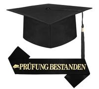 Cappello da addio al nubilato con test, fascia regolabile, cappello da dottore, unisex, set di decorazioni per la laurea, università universitaria, decorazione per feste di laurea