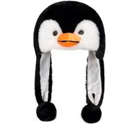 Cappello da Animale Peluche Cappello Invernale in Peluche, Cappellino con Paraorecchie per Bambini e Adulti, Cappelli Divertenti Regalo per Natale, Cosplay, Halloween, Carnevale, Compleanno