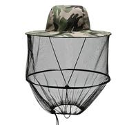 Cappello da apicoltore con velo, zanzariera, cappello con zanzariera, cappello da sole, tesa larga, protezione solare, anti-zanzare, anti-apicoltore, per attività all'aperto, escursioni, campeggio