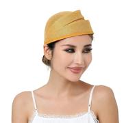 Cappello da assistente di volo a forma di cupola con rete traspirante | Vestibilità comoda, pratico berretto da ballo, cappello da palcoscenico per il personale di hosting di eventi