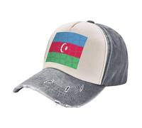 Cappello da Avere Assolutamente con Stampa della Bandiera Nazionale, Cappello in Denim dal Design Essenziale per Le Collezioni di Moda Gray One Size