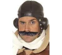 Volante Cappello Marrone 1940's Tempo di Guerra Storico Militare Uomo Costume