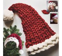 Cappello da Babbo Natale a Maglia Grande Santa Claus Christmas Hat HATCH01 SD