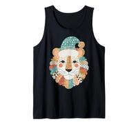 Cappello da Babbo Natale colorato con Faccia di Leone Canotta