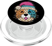 Cappello da Babbo Natale colorato leopardo PopSockets PopGrip per MagSafe