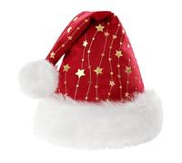 Cappello da Babbo Natale, comodo, per vacanze invernali, cosplay, copricapo | Cappelli classici di Babbo Natale per la riunione di Capodanno Fotografia Parata Adulti Madre Fidanzata