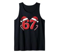 Cappello da Babbo Natale con Bastoncini di Zucchero Funny 67 Meme Canotta