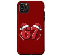 Cappello da Babbo Natale con bastoncini di zucchero Funny 67 Meme Custodia per iPhone 11 Pro Max