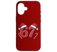 Cappello da Babbo Natale con bastoncini di zucchero Funny 67 Meme Custodia per iPhone 16