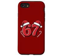 Cappello da Babbo Natale con bastoncini di zucchero Funny 67 Meme Custodia per iPhone SE (2020) / 7/8