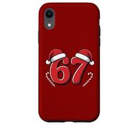 Cappello da Babbo Natale con bastoncini di zucchero Funny 67 Meme Custodia per iPhone XR