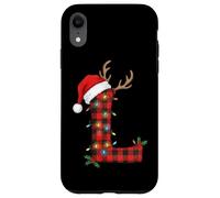 Cappello da Babbo Natale con corna di renna plaid L Christmas Magic Custodia per iPhone XR