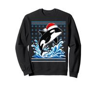 Cappello da Babbo Natale con Orca e Orca Felpa