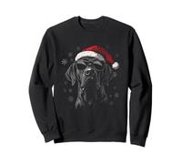 Cappello da Babbo Natale Divertente con Cane Mamma papà Natale Felpa