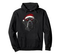 Cappello da Babbo Natale Divertente con Cane Mamma papà Natale Felpa con Cappuccio