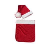 Cappello da Babbo Natale e tasca per fotografia, accessorio natalizio per foto da 0 a 4 settimane, per neonati da 0 a 4 settimane, accessori per foto a tema natalizio