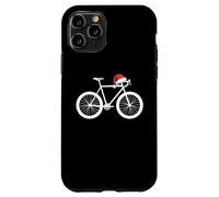 Cappello da Babbo Natale in bicicletta, design minimalista per vacanze in bicicletta Custodia per iPhone 11 Pro