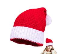 Cappello da Babbo Natale per adulti, lavorato a maglia, morbido e caldo, cappello di Babbo Natale, per l'inverno, il Ringraziamento, le vacanze, il compleanno, l'anno, uso quotidiano, per interni ed