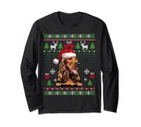 Cappello da Babbo Natale per amanti dei cani Cocker Spaniel Brutto maglione natalizio Maglia a Manica