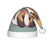 Cappello da Babbo Natale per bambini con simpatico procione dei cartoni animati: un comodo cappello di Natale con stampa, ideale per Capodanno e feste festive