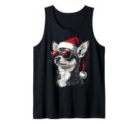 Cappello da Babbo Natale per Chihuahua, Divertente, Carino, Cane, Mamma, papà, Natale Canotta