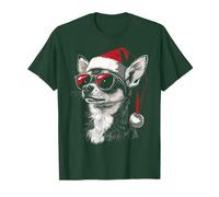 Cappello da Babbo Natale per Chihuahua, Divertente, Carino, Cane, Mamma, papà, Natale Maglietta