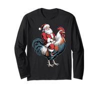 Cappello da Babbo Natale Vintage a Forma di Gallo Maglia a Manica