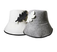 Cappello da bagno in feltro, cappello da sauna 2 pc con cappello da sauna assorbente per l'acqua per le donne regolano la temperatura del cappello di sauna del pescatore Cappello per sauna