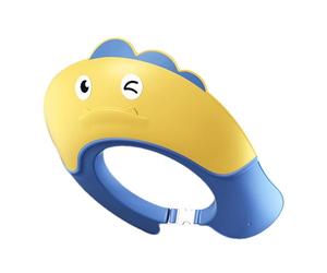 Cappello da bagno per bambini | di dinosauro regolabile morbido cappello da doccia, shampoo Head Eye, tappi per occhi e protezione per bambini di età compresa tra 6 mesi e verso l'alto