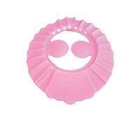 Cappello da Bagno per Ragazzo Ragazza Rosa Eva, con Protezioni Auricolari | Regolabile 40-55cm, con Bottoni e Due Cuscinetti per Coprire le Orecchie, Adatto da 3 Mesi a 6 Anni