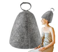 Cappello da bagno per sauna, cappello da sauna per uomini,Tesoro addensato per doccia - Copricapo isolante che assorbono l'acqua per bagno turco, salodo, cappello di sauna in feltro naturale traspiran