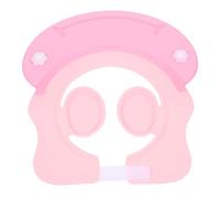 Cappello da Bagno per Silicone Rosa, Design Carino | Bordo Deviatore Dell’acqua, Leggero e Regolabile, per Lavaggio dei Chioma, Uso nella Vasca
