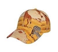 Cappello da Baseball African Wild Animals Black Casuale Cappello da Camionista Classico Cappelli da papà per Corsa attività Golf