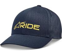 Cappello da baseball Alpinestars Ride 3.0 Curve Hat blu navy/oro - chiusura a...