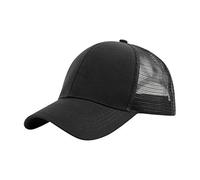 Cappello da baseball aperto in rete con visiera per scarpe da baseball unisex per esterni cappello da baseball colore marrone chiaro visiera organizzatore, Nero , Taglia unica