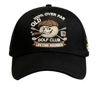 Cappello da baseball | Cappelli regolabili a tema golf club | Cappello da baseball invernale da uomo, per famiglia, adulti, fidanzato, padre, viaggi all'aperto, sport, pendolari casual, Nero