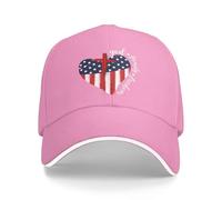 Cappello da Baseball con Bandiera Americana, Patriottico Cristiano, con Scritta Dio, Famiglia e libertà
