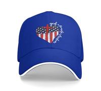 Cappello da Baseball con Bandiera Americana, Patriottico Cristiano, con Scritta Dio, Famiglia e libertà