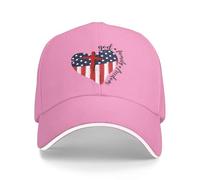Cappello da Baseball con Bandiera Americana, Patriottico Cristiano, con Scritta Dio, Famiglia e libertà