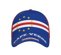 Cappello da Baseball con Bandiera di Capo Verde per Uomo e Donna, Classico, Regolabile, Stile Trucker, Patriottico, Dad Hat, con Visiera Protettiva dal Sole.