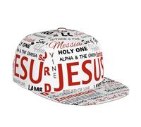 Cappello da baseball con croce di Gesù Cristo, unisex, regolabile, per corsa, sport, escursionismo, spiaggia, Gesù-c1, taglia unica