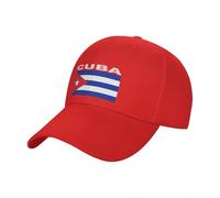 Cappello da Baseball con Cuba Bandiera,Regolabile,con Stampa, Cappellino da Baseball in per Uomo E Donna, per Esterni, Golf, Cappellino Sportivo,Cappellini da Camionista
