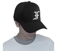 Cappello da baseball con lettera dell'alfabeto da A a Z, colore blu navy multicolore F Regular