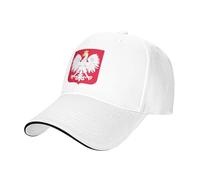 Cappello da Baseball con Polonia Emblema Nazionale,Regolabile,con Stampa, Cappellino da Baseball in per Uomo E Donna, per Esterni, Golf, Cappellino Sportivo,Cappellini da Camionista