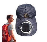Cappello da Baseball con Ventola, Cappello da Spiaggia a Rete a 3 velocità con ventole, Forniture per attività all'aperto, Attrezzatura da, da Donna, Sport, Lavoro, Viaggi, Nero