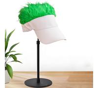 Cappello da baseball con visiera per capelli da uomo con finti capelli, per