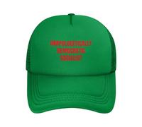 Cappello da baseball da camionista nero con maglia socialista democraticam