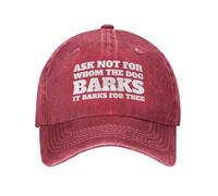 Cappello da baseball da donna con scritta "Chiedi a chi abbaia il cane, ab